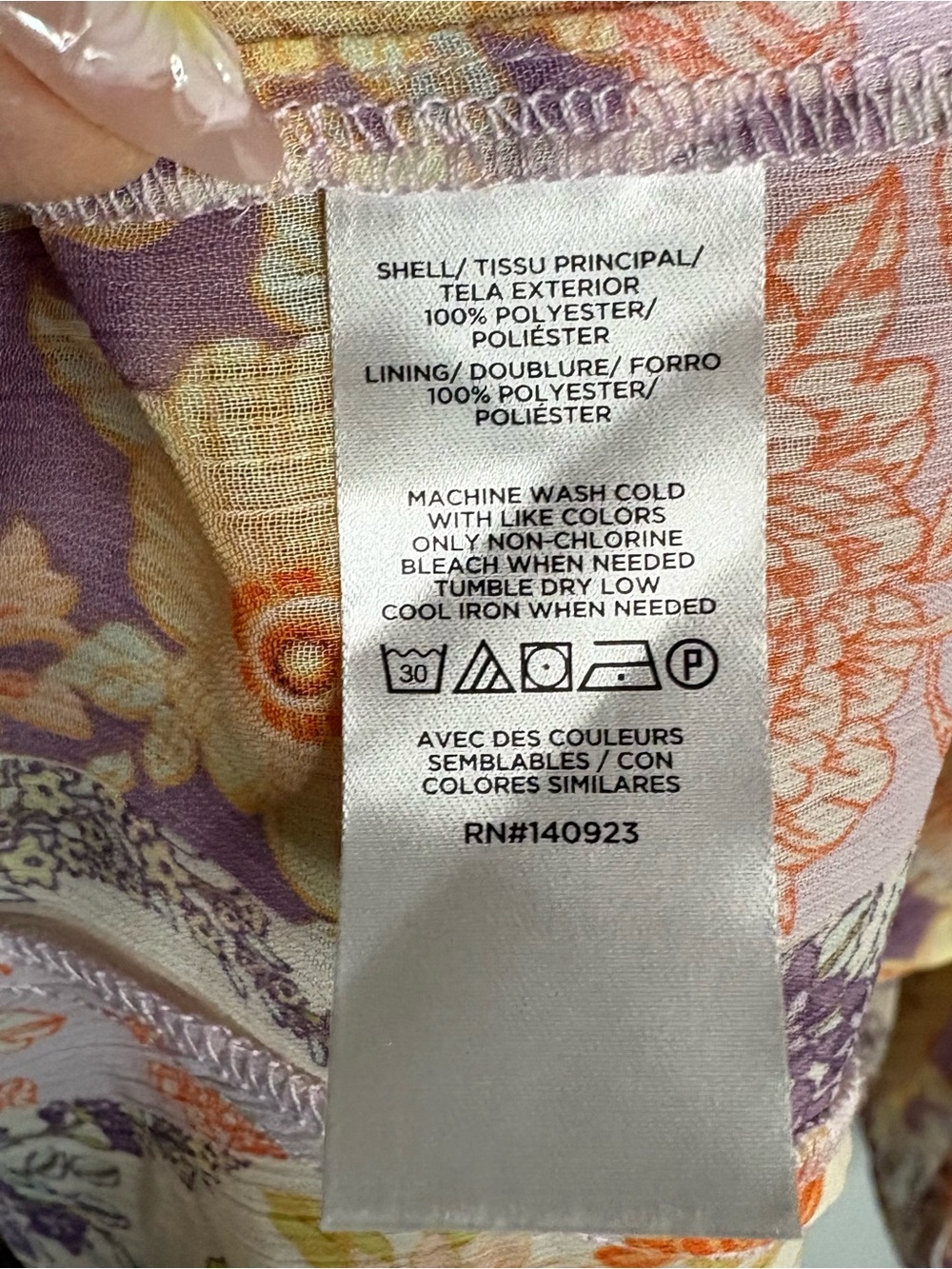 NWT LOFT XLP Floral Patchwork Chiffon Dress & Slip Boho Cottagecore Fairycore - Picture 8 of 9